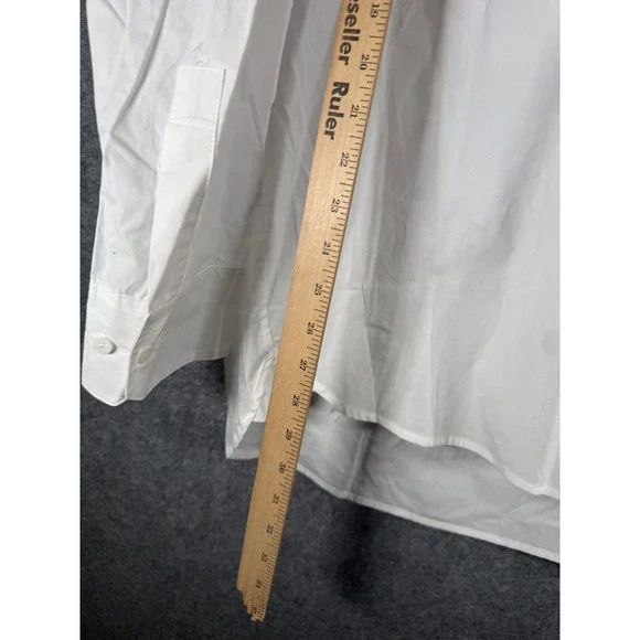 Jenni Kayne White 100% Cotton Oversized Button Down Shirt XXL 553-6941-B21 - Picture 5 of 8